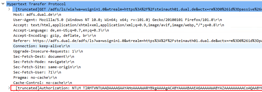 Wireshark HTTP-Auth